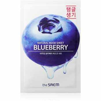 The Saem Natural Mask Sheet Blueberry masca de celule cu efect revitalizant