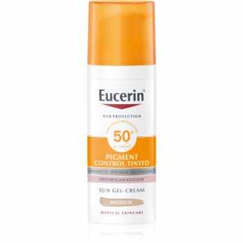 Eucerin Sun Pigment Control Tinted emulsie protectoare împotriva hiper-pigmentării tenului SPF 50+